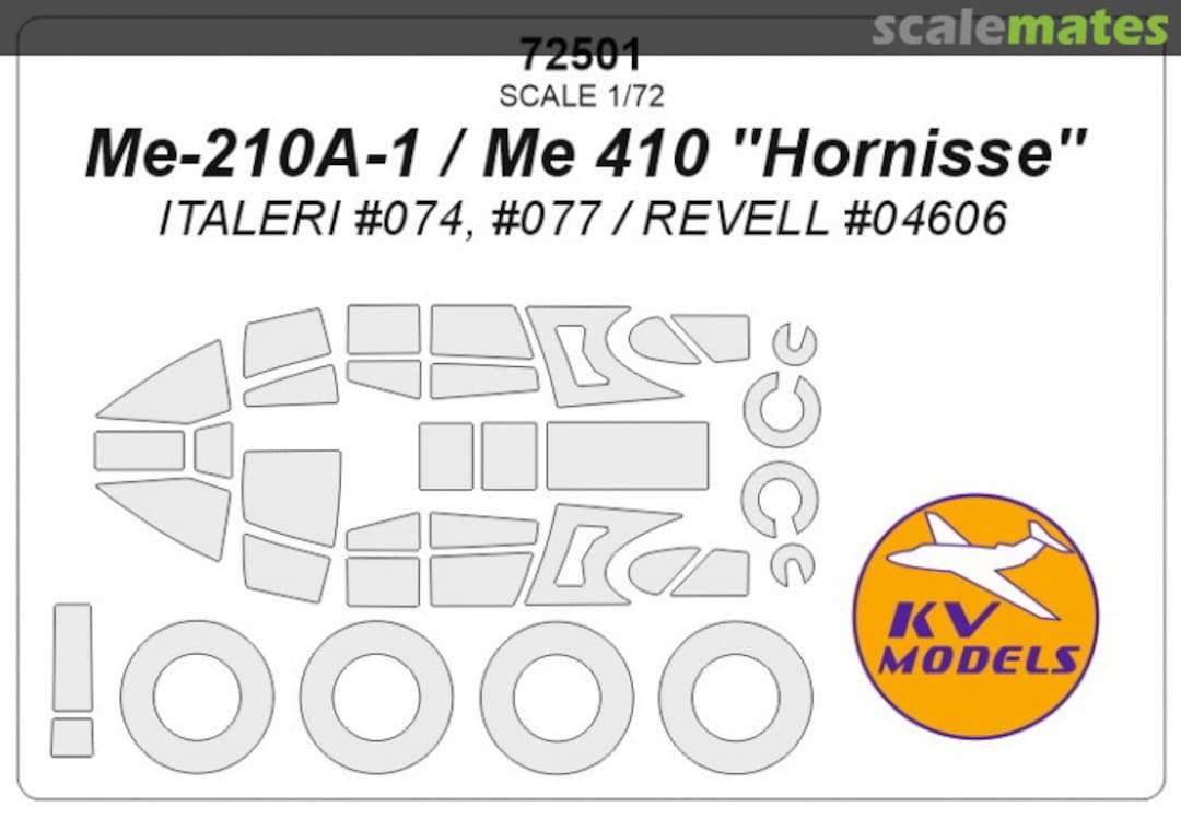 Boxart Me-210A-1 / Me 410 ''Hornisse'' 72501 KV Models