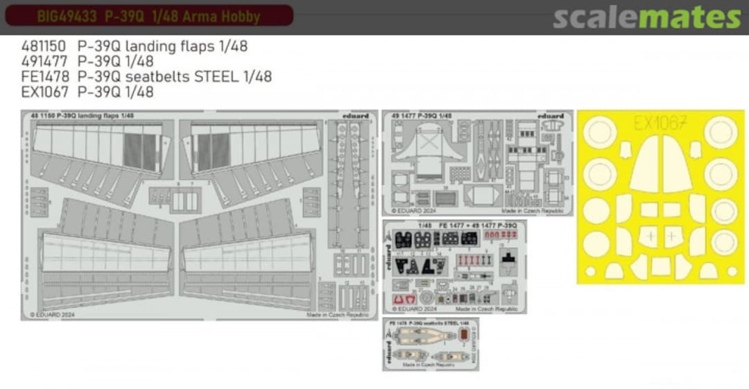 Boxart P-39Q detail set BIG49433 Eduard