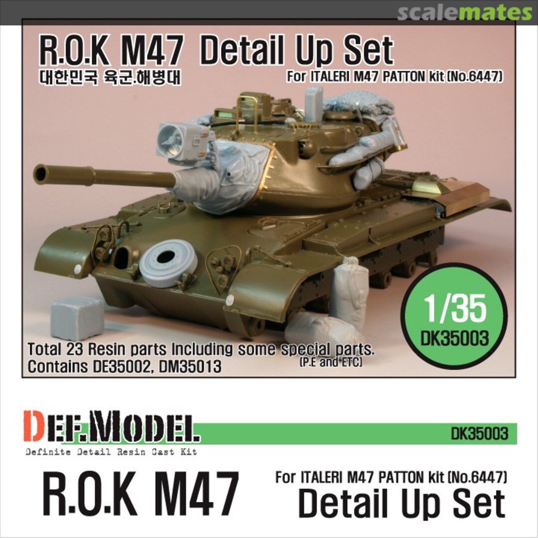 Boxart ROK M47 Patton Detail Up Set DK35003 Def.Model