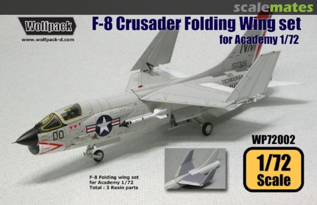 Boxart F-8 Crusader Folding Wing Set WP72002 Wolfpack