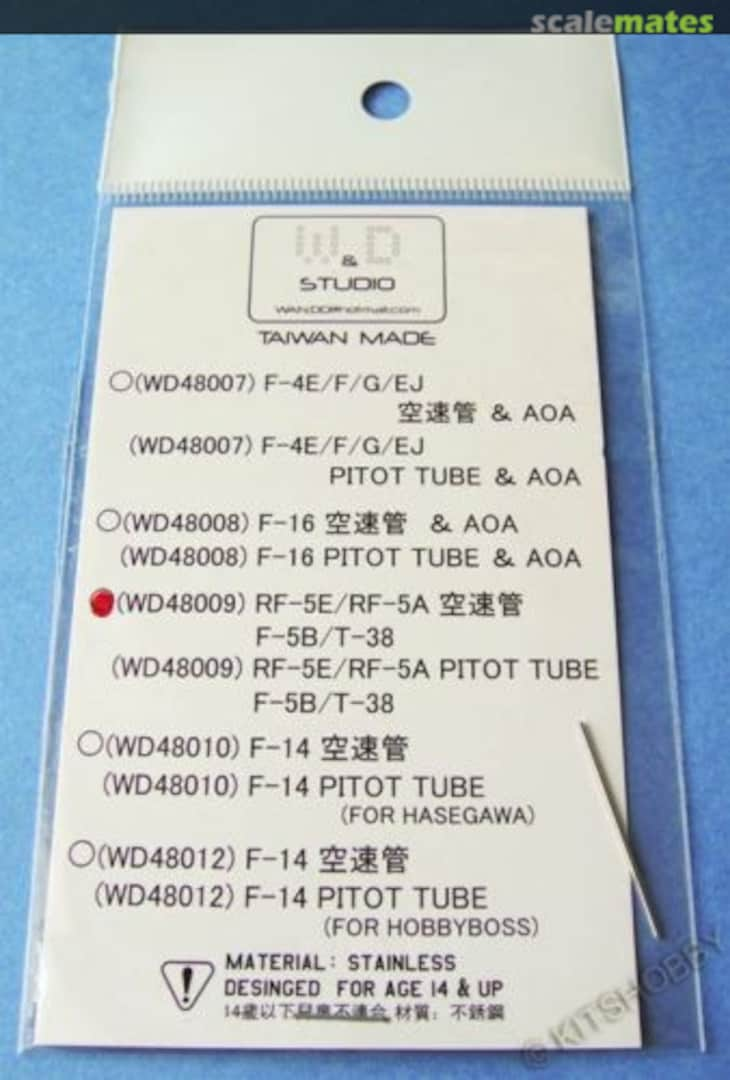 Boxart RF-5A/RF-5E/F-5B/T-38 Pitot tube WD48009 W&D Studio