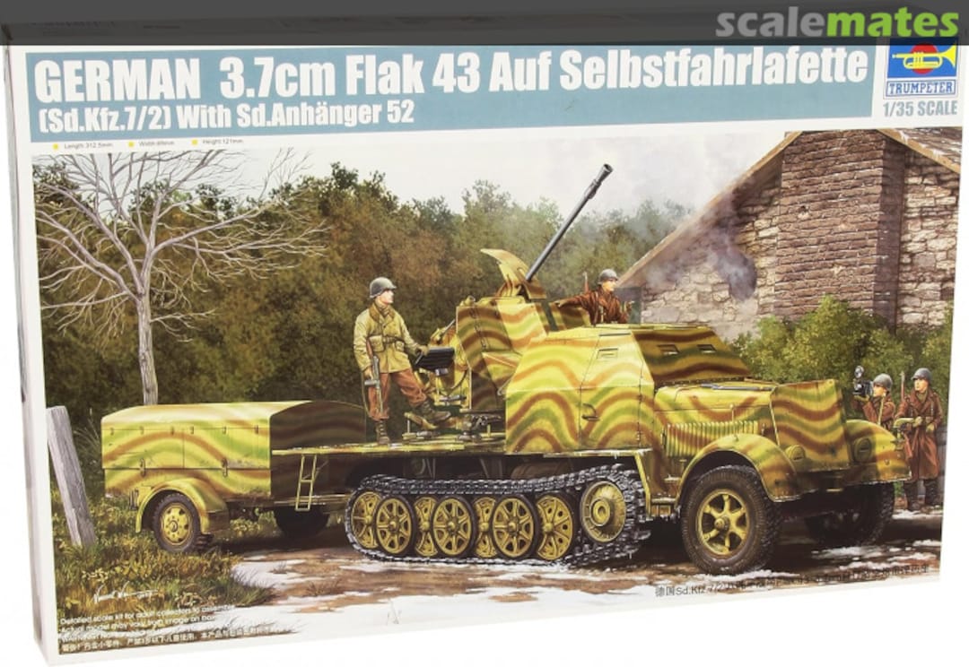 Boxart 3,7cm Flak 43 Auf Selbstfahrlafette 01527 Trumpeter