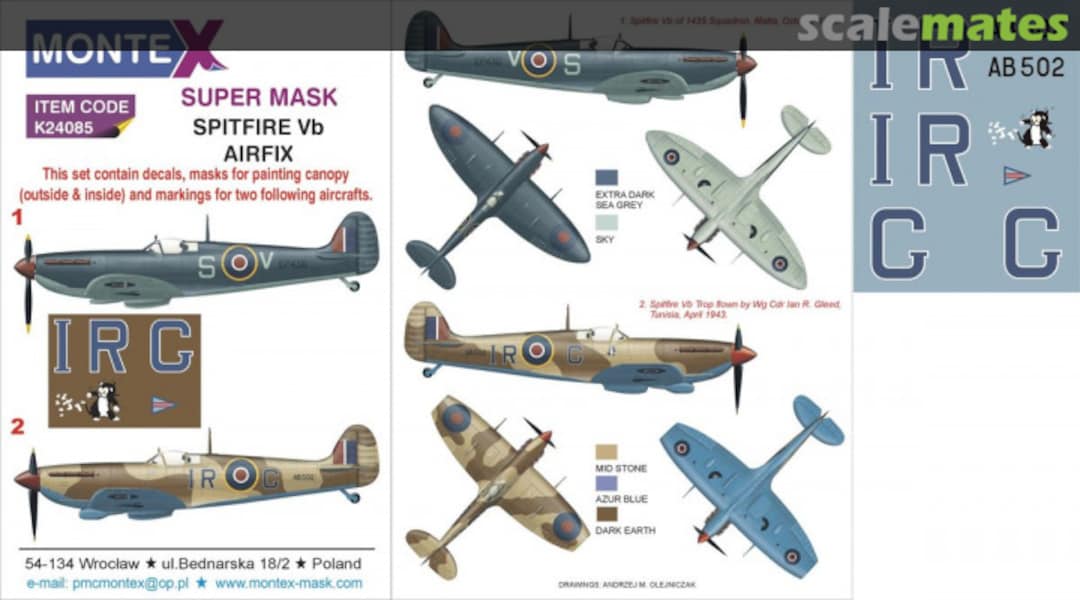 Boxart Spitfire Mk.Vb K24085 Montex