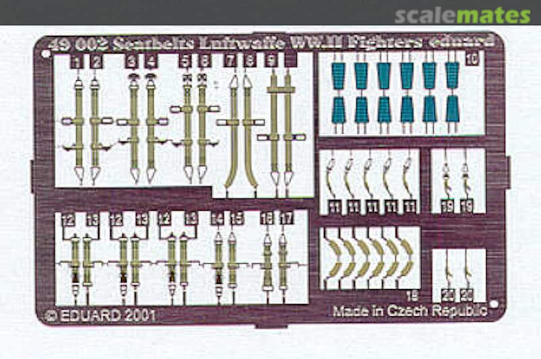 Boxart Seatbelts Luftwaffe WWII Fighters 49002 Eduard