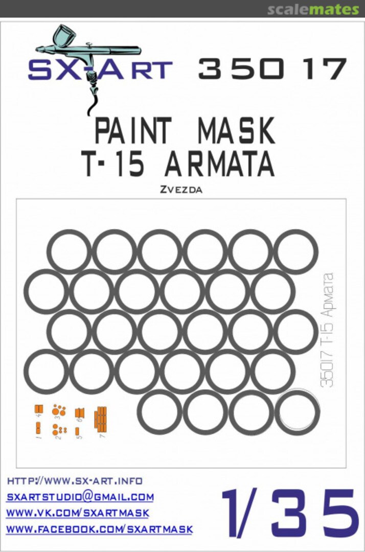 Boxart Paint mask BMPT T-15 35017 SX-Art