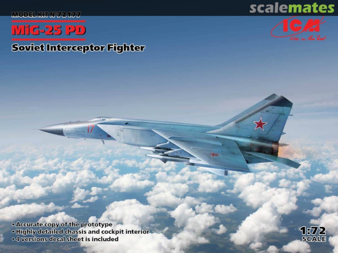 Boxart MiG-25PD 72177 ICM