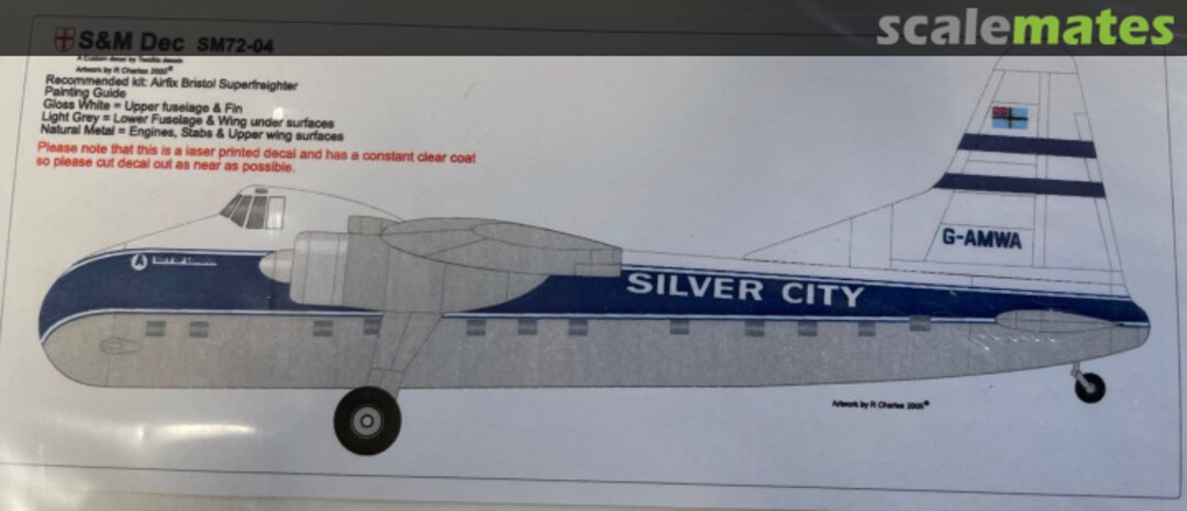 Boxart Bristol Superfreighter - Silver City Airways SM72-04 S&M Dec