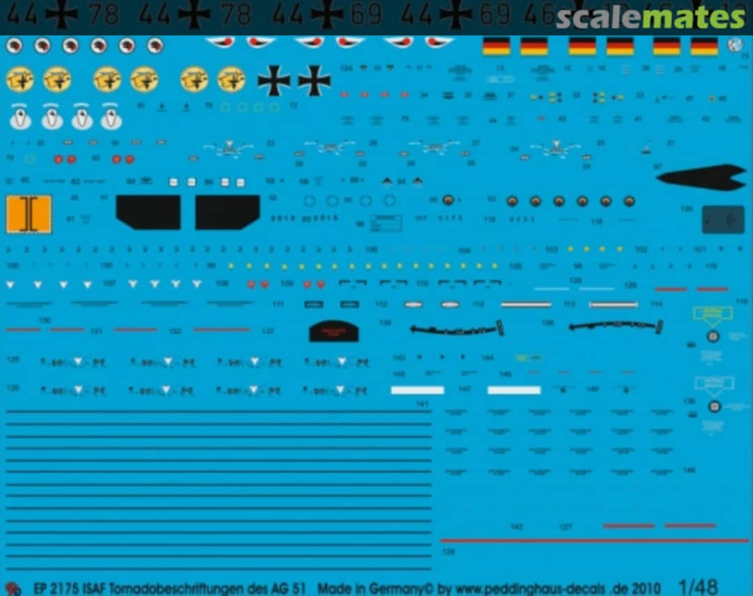 Boxart ISAF Torndao Kennungen für 3 Maschinen AG 51 EP 2175 Peddinghaus-Decals