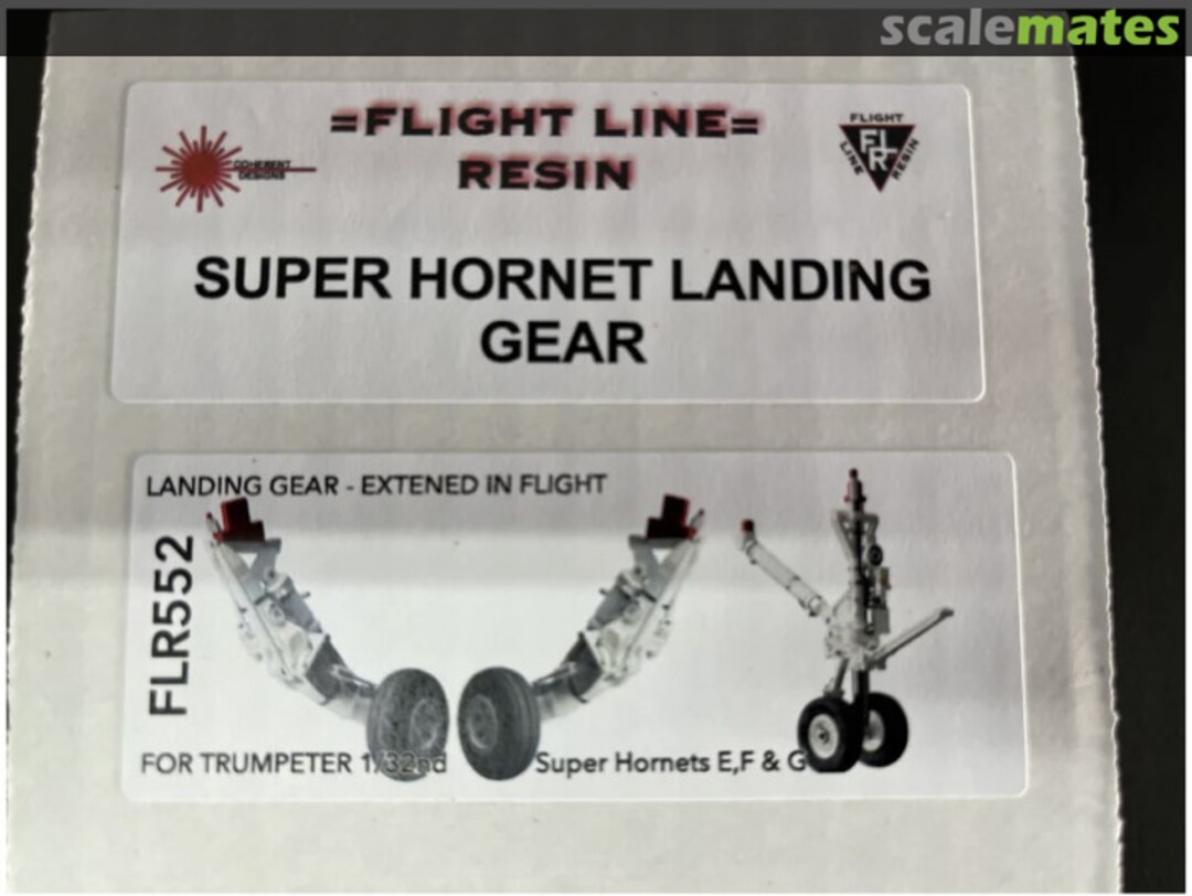 Boxart F/A-18E/F/G Super Hornet Landing Gear in flight FLR552 Flight Line Resin