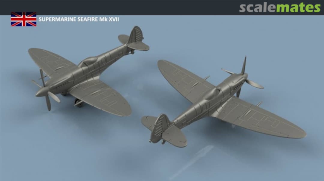 Boxart Supermarine Seafire Mk.XVII unfolded wings - 3D printing (5 pcs) 3D700379 L'Arsenal