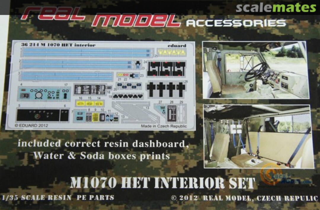 Boxart M1070 HET Interior set RMA35239 Real Model