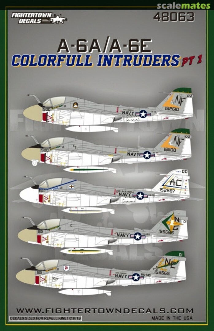 Boxart A-6A/A-6E Colorfull Intruders 48063 Fightertown Decals