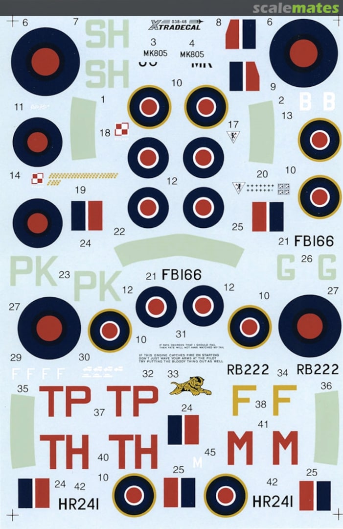 Boxart Normandy Invasion Aircraft 038-48 Xtradecal