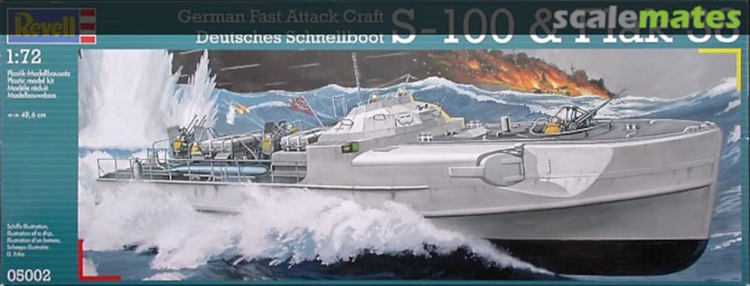 Boxart Deutsches Schnellboot S-100 & Flak 38 05002 Revell