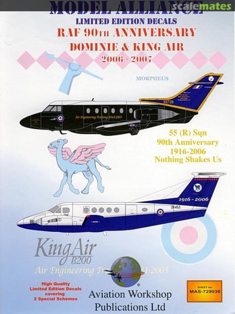 Boxart RAF 90th Anniversary Dominie & King Air 2006 - 2007 MAS-729036 Model Alliance