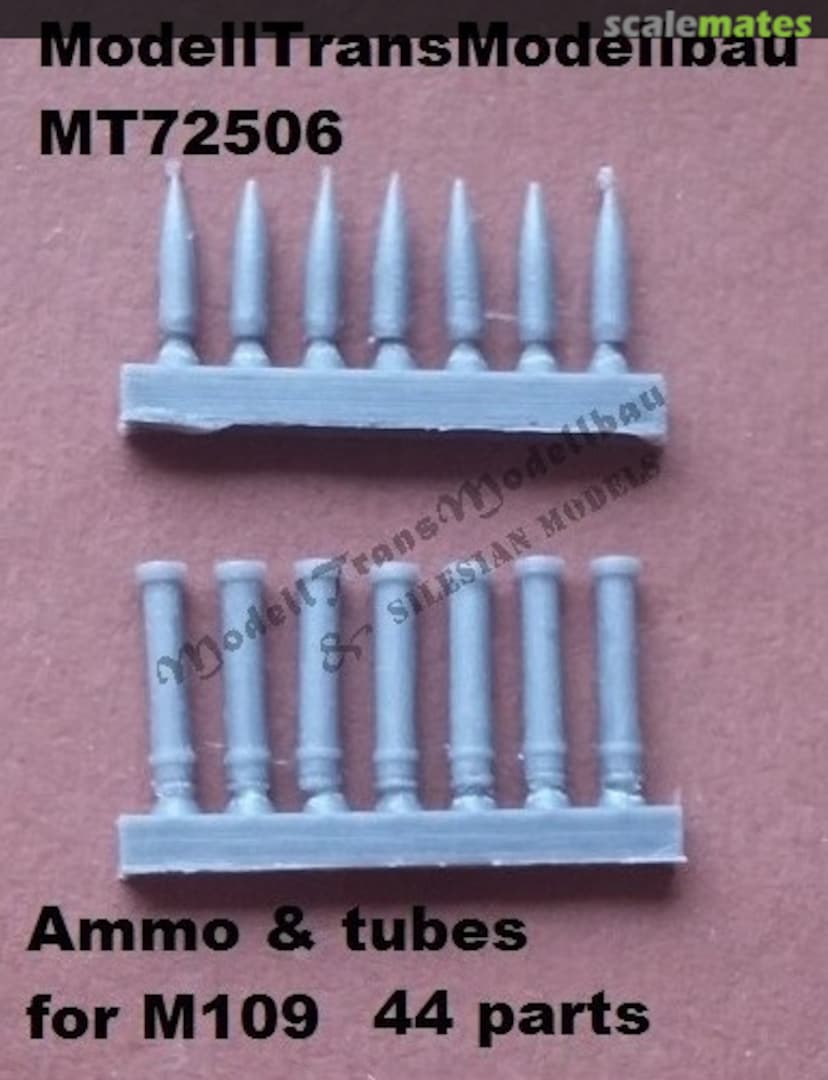 Boxart M109 Ammo & Ammo Tubes MT72506 Modell Trans Modellbau