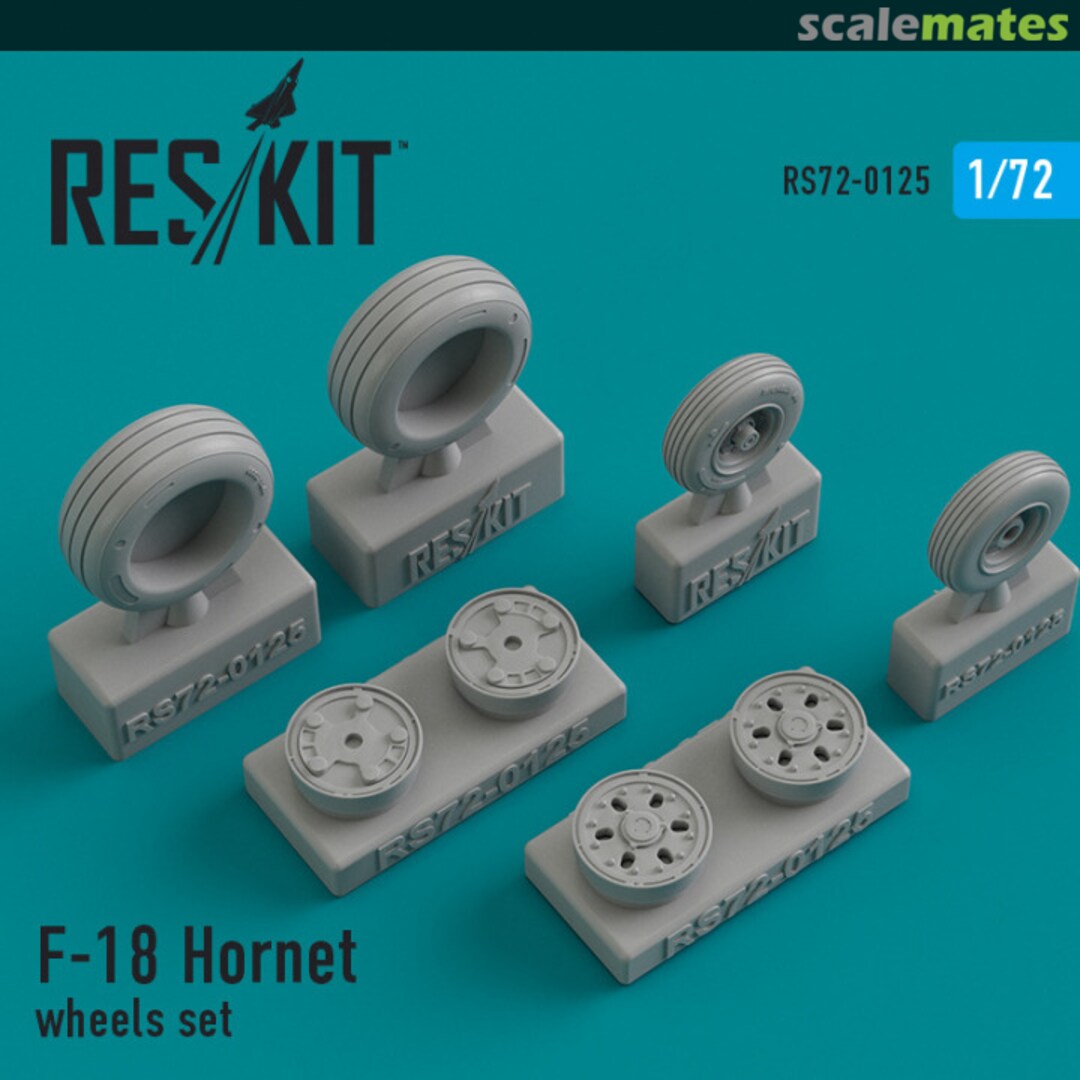 Boxart F-18 Hornet - Wheels Set RS72-0125 ResKit