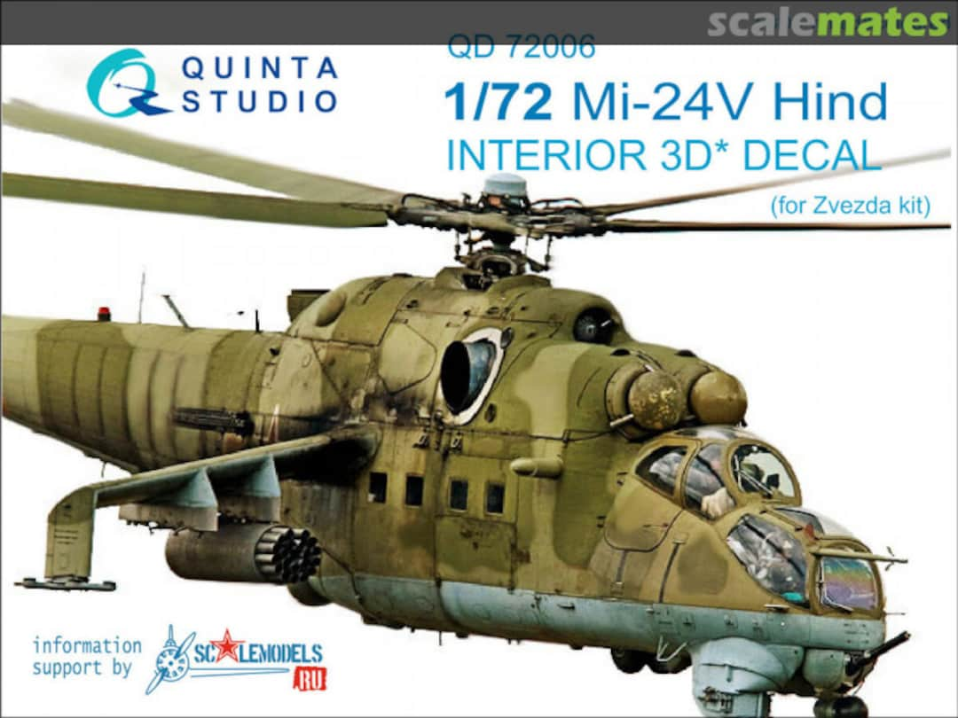 Boxart Mil Mi-24V Crocodile QD72006 Quinta Studio