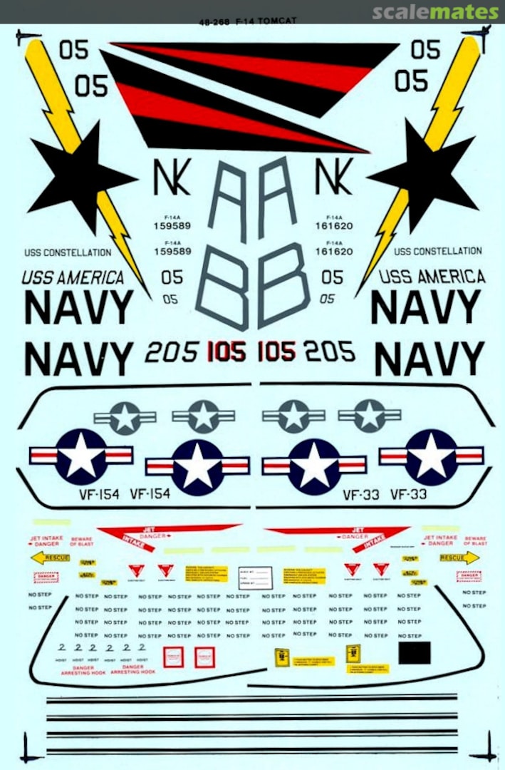 Boxart F-14 Tomcat 48-0268 Microscale