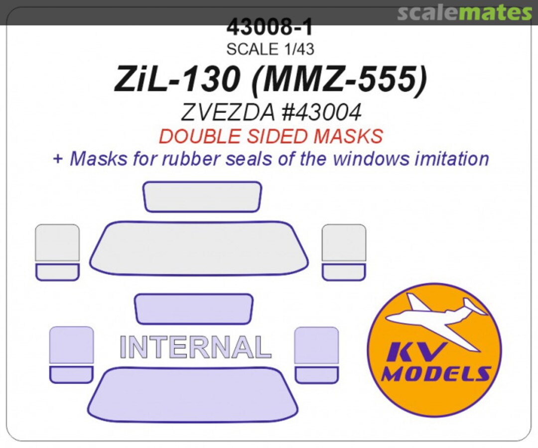 Boxart ZiL-130 MMZ-555 (Double Sided) 43008-1 KV Models