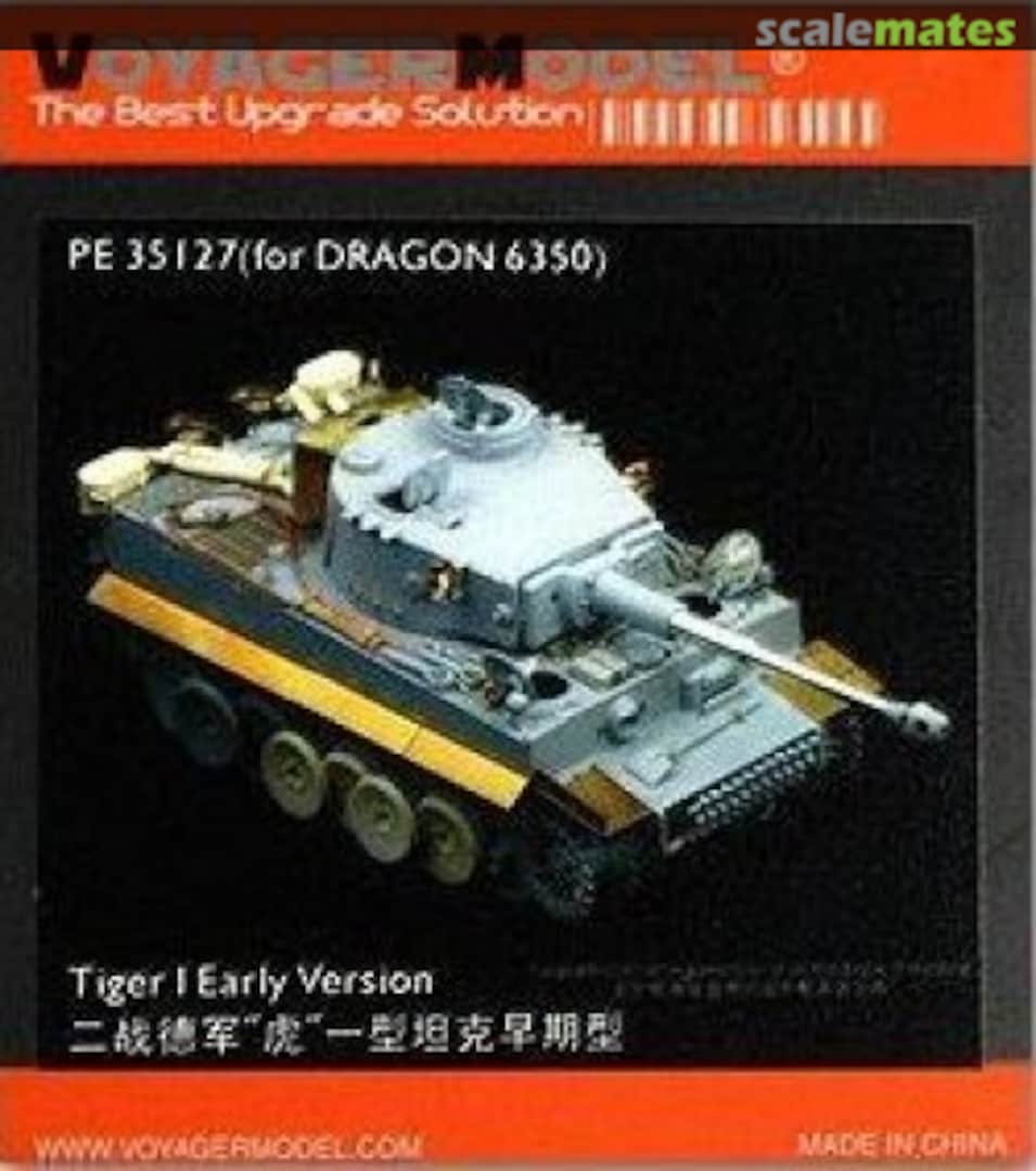 Boxart Tiger I early Version (Dragon 6350) PE35127 Voyager Model