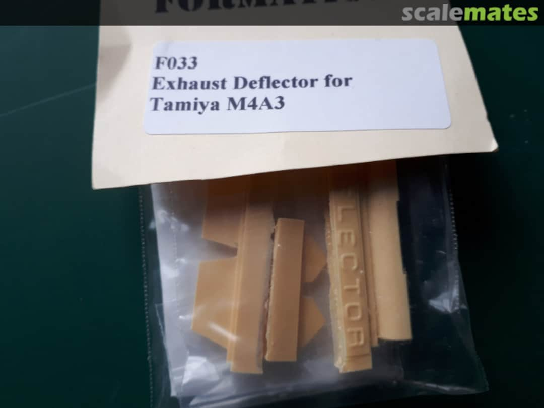 Boxart Exhaust Deflector for Tamiya M4A3 F033 Formations