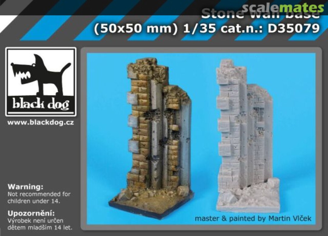 Boxart Stone wall base D35079 Black Dog