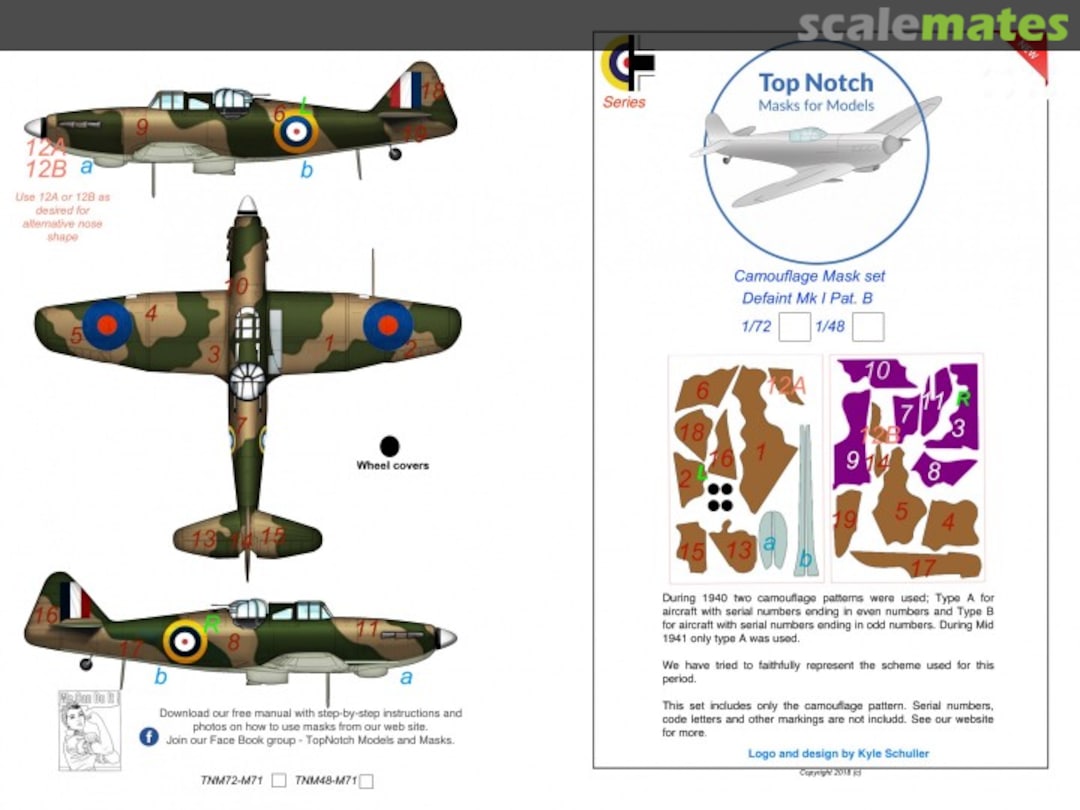 Boxart Boulton Paul Defiant Mk I Pat B TNM72-M71 TopNotch