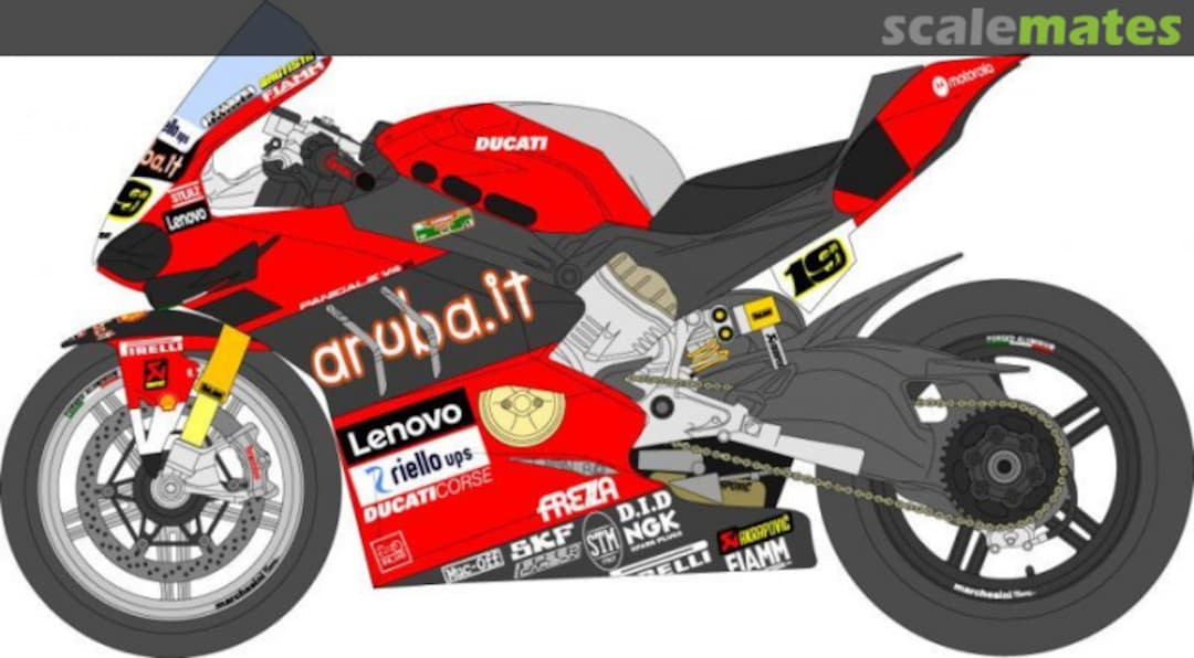 Boxart Ducati Superleggera V4 2022WC Decal D1096 Museum collection