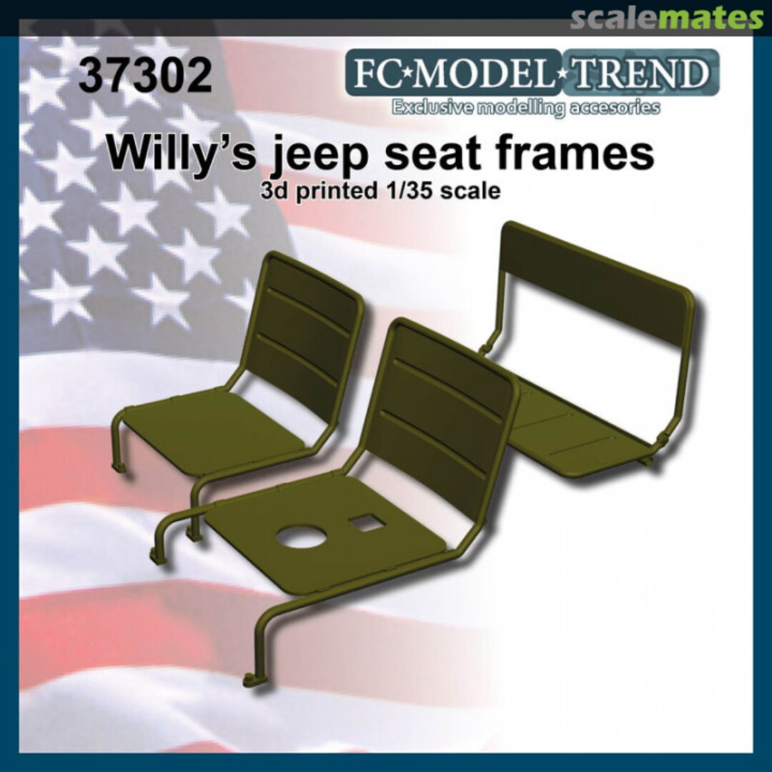 Boxart Willy' jeep seat frames 37302 FC Model Trend