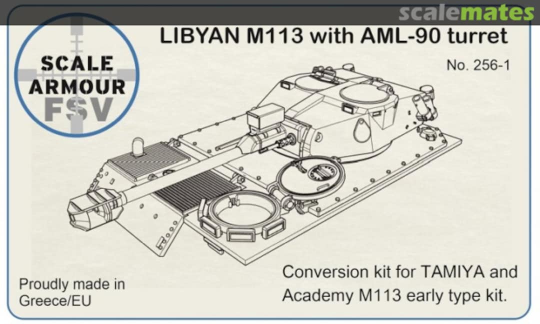 Boxart Libyan M113 /W AML-90 Turret 256-1 FSV Scale Armour