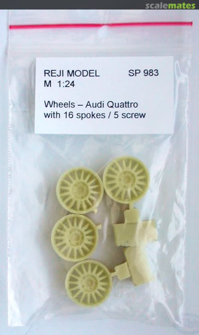 Boxart 16 spokes wheels for Audi Quattro 983 REJI Model