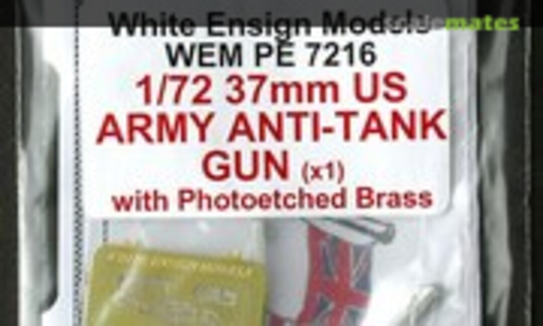 1:72 37 mm US Army Anti-Tank Gun (White Ensign Models PE 7216)