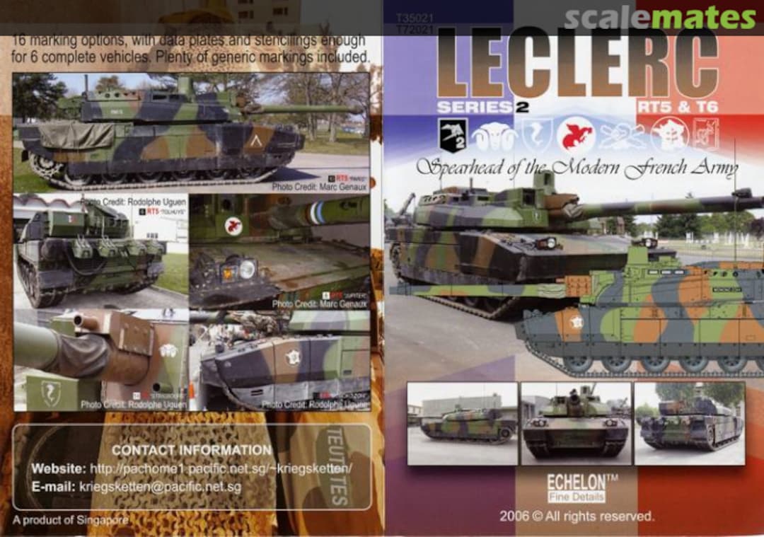 Boxart French Leclerc Series 1 & 2 MBTs T35021 Echelon Fine Details