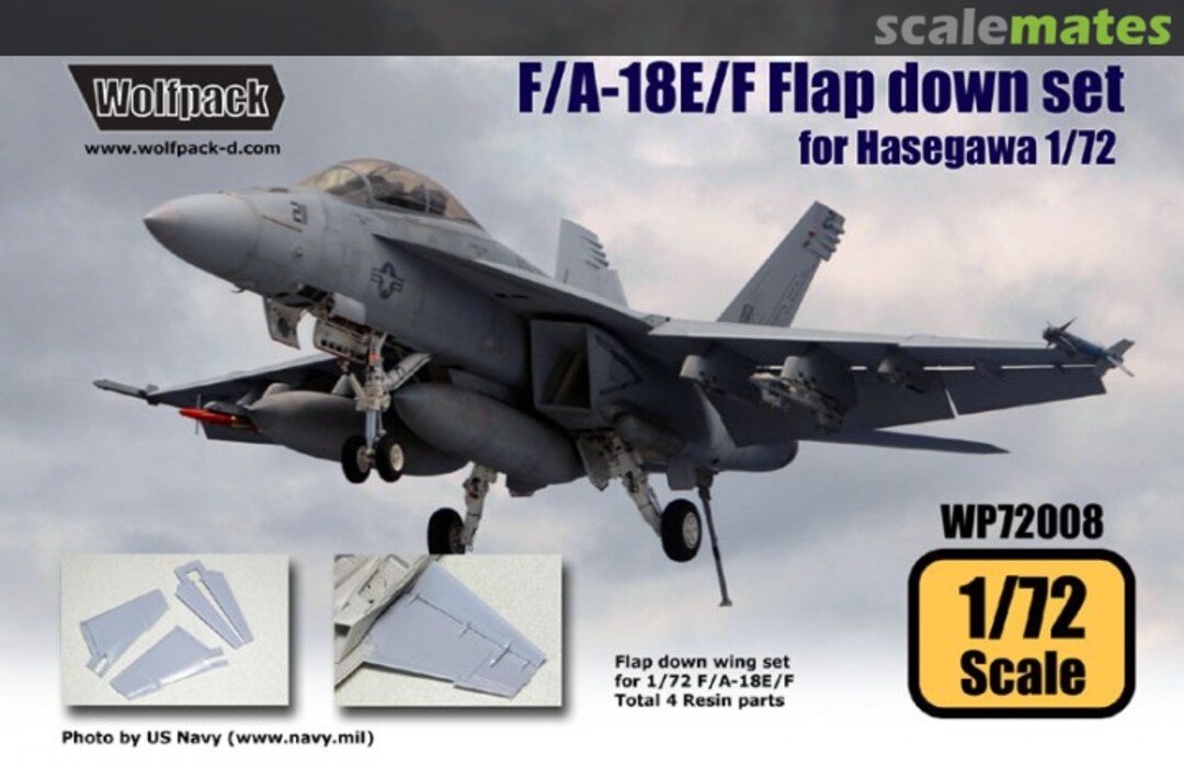 Boxart F/A-18E/F Flap Down Set WP72008 Wolfpack