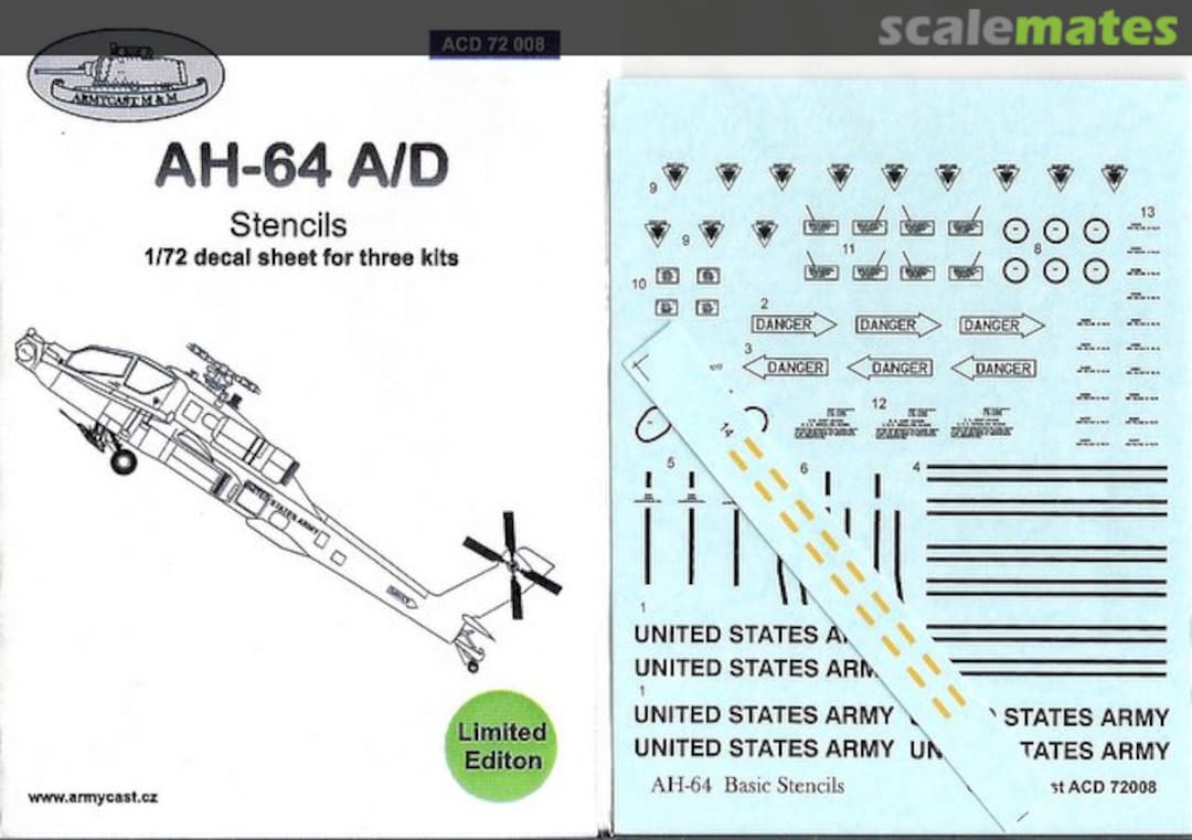 Boxart AH-64 A/D ACD 72 008 Armycast M&M