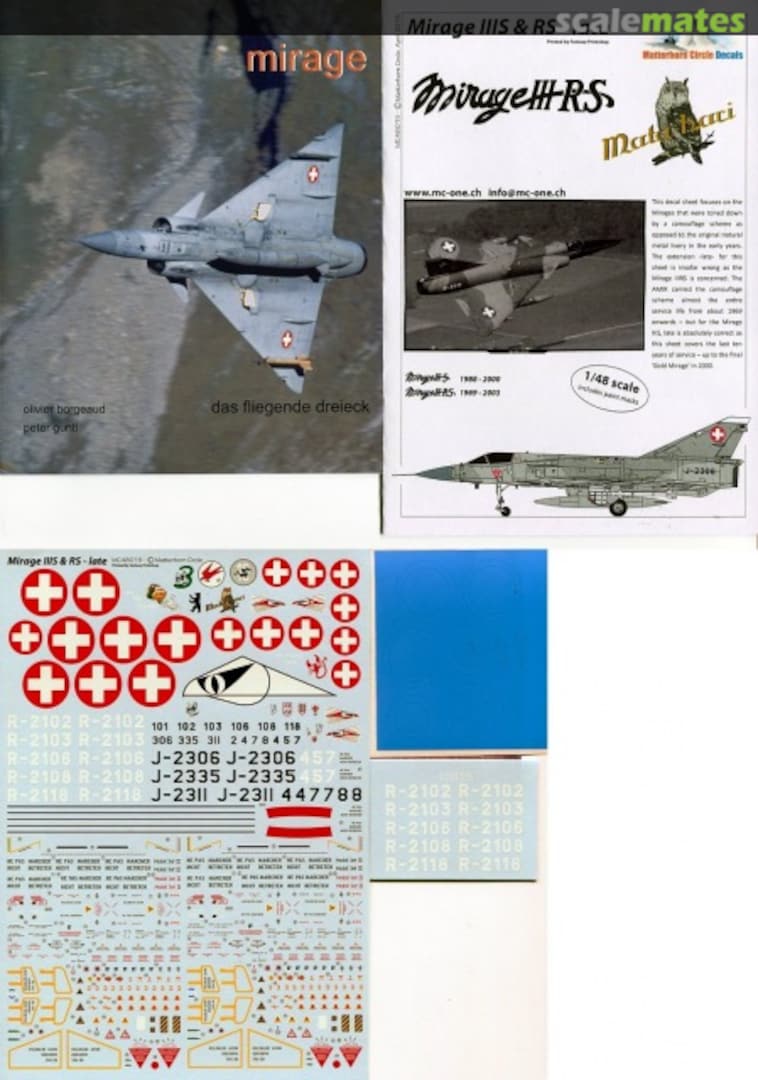 Boxart Mirage IIIS & Mirage IIIRS - late MC48015 Matterhorn Circle