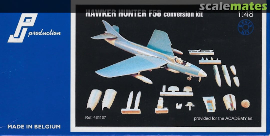 Boxart Hawker Hunter F58 conversion set 481107 PJ Production