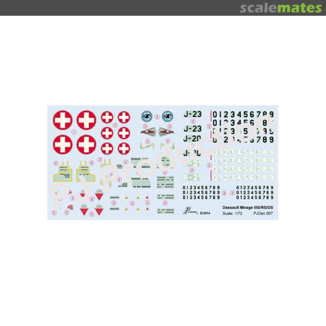 Boxart Décalques Mirage IIIS/RS/DS Dec007 PJ Production