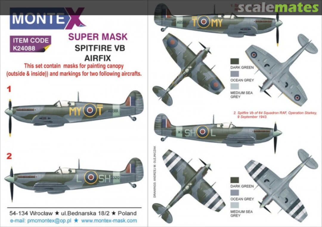 Boxart Spitfire Mk.Vb K24088 Montex