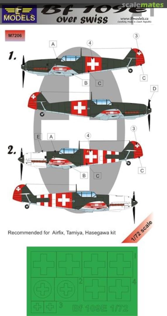 Boxart Bf 109E Over Swiss M7206 LF Models