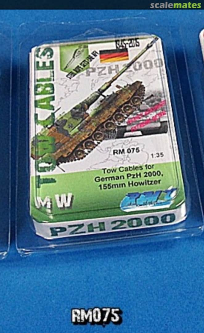 Boxart Tow Cables For German PzH 2000, 155mm Howitzer RM075 RMG Resin Models