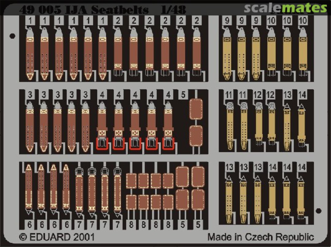 Boxart Seatbelts IJA 49005 Eduard