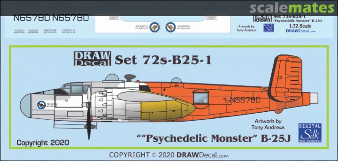 Boxart “Psychedelic Monster” 72-B25-01 Draw Decal