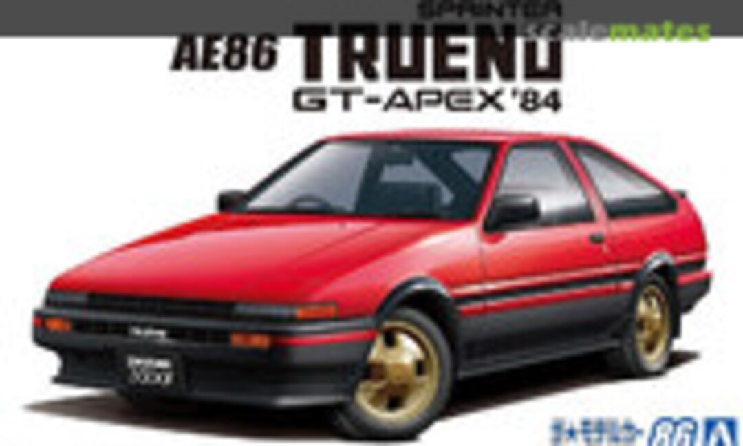 1:24 Toyota AE86 Sprinter Trueno GT-APEX '84 (Aoshima 059692)