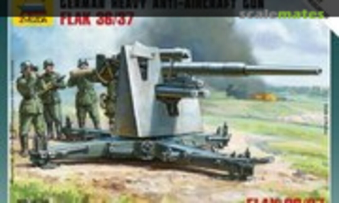 1:72 Heavy Anti-Aircraft Gun FlaK 36/37 with Crew (Zvezda 6158)