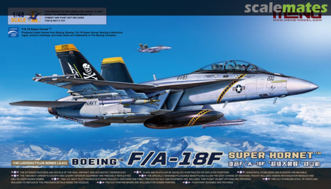 Boxart F/A-18F Super Hornet LS-013 Meng Model