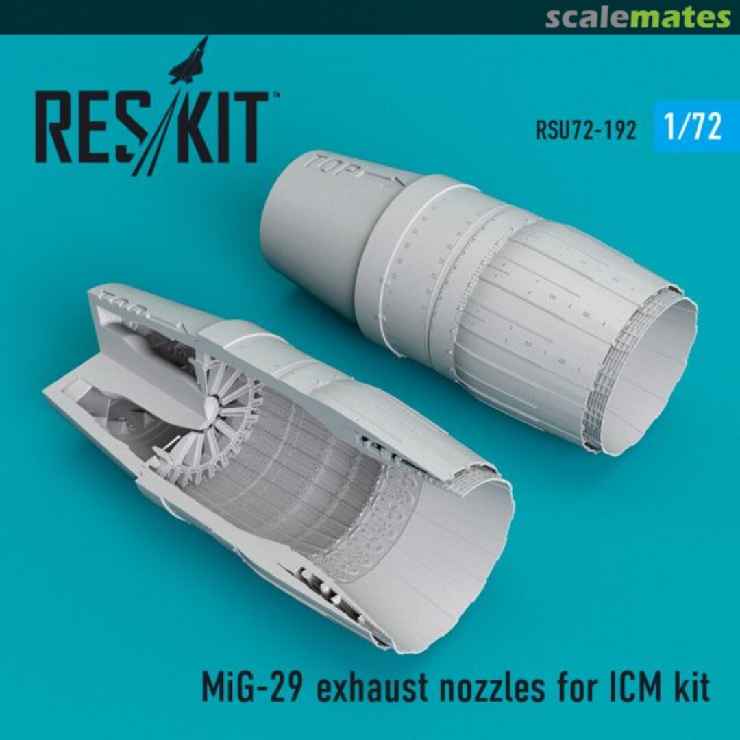 Boxart MiG-29 exhaust nozzles RSU72-0192 ResKit