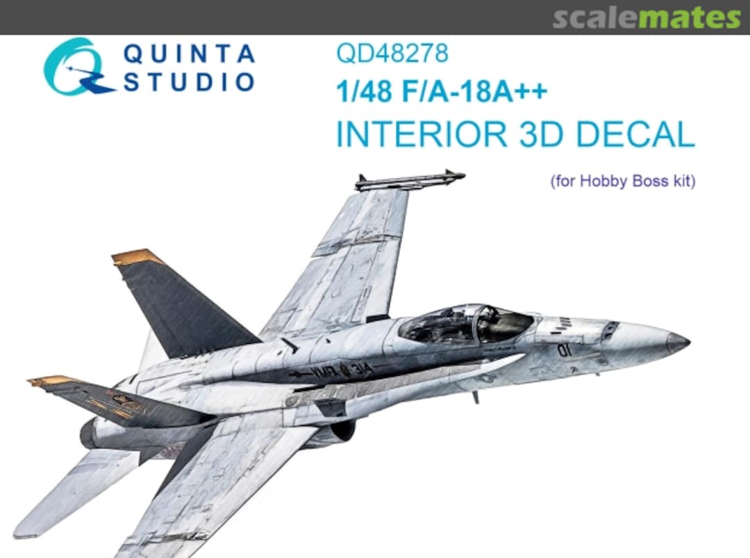 Boxart F/A-18А++ interior 3D decals QD48278 Quinta Studio