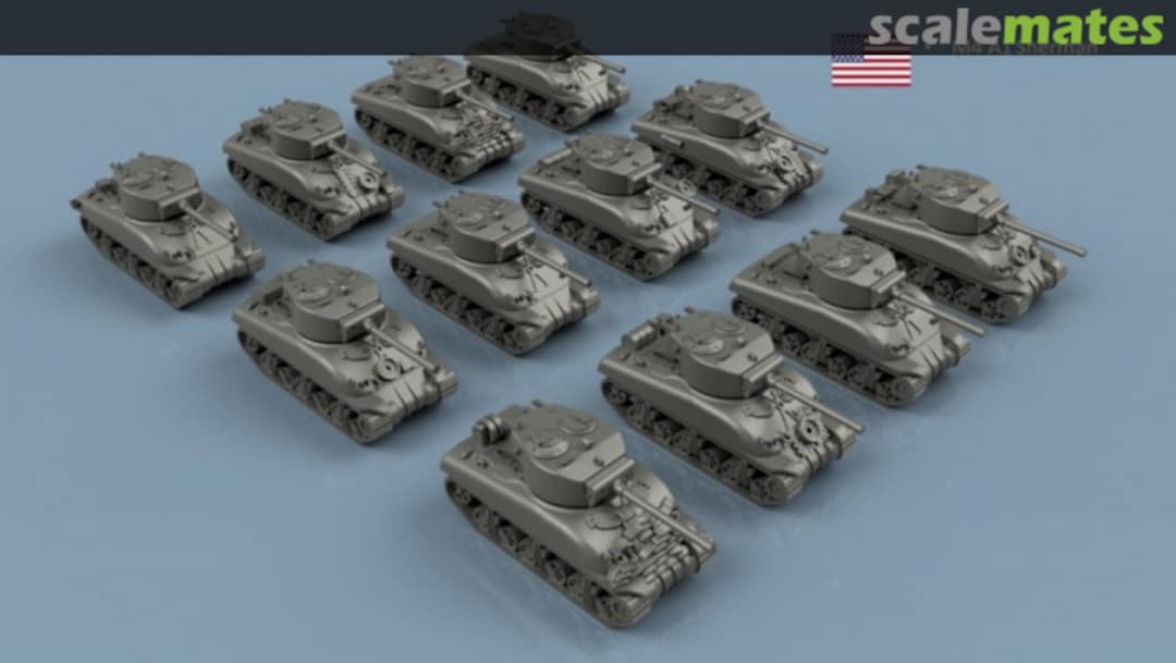 Boxart M4A1 Sherman Early - 3D printing (10 pcs) 3D700382 L'Arsenal